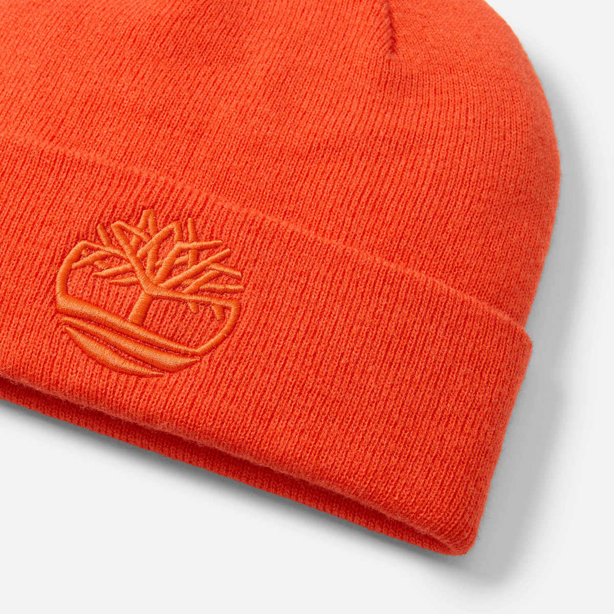 3D Embroidered Beanie TBL Tangerine Tango ALT1
