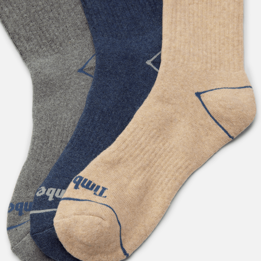Bowden 3Pack Full Cushion Crew Sock TBL Oatmeal Heather ALT1