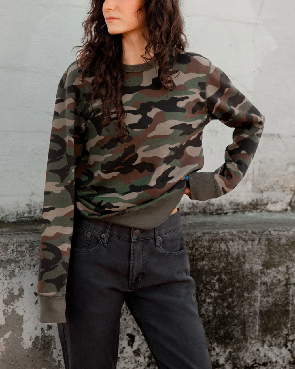 Camo Crewneck