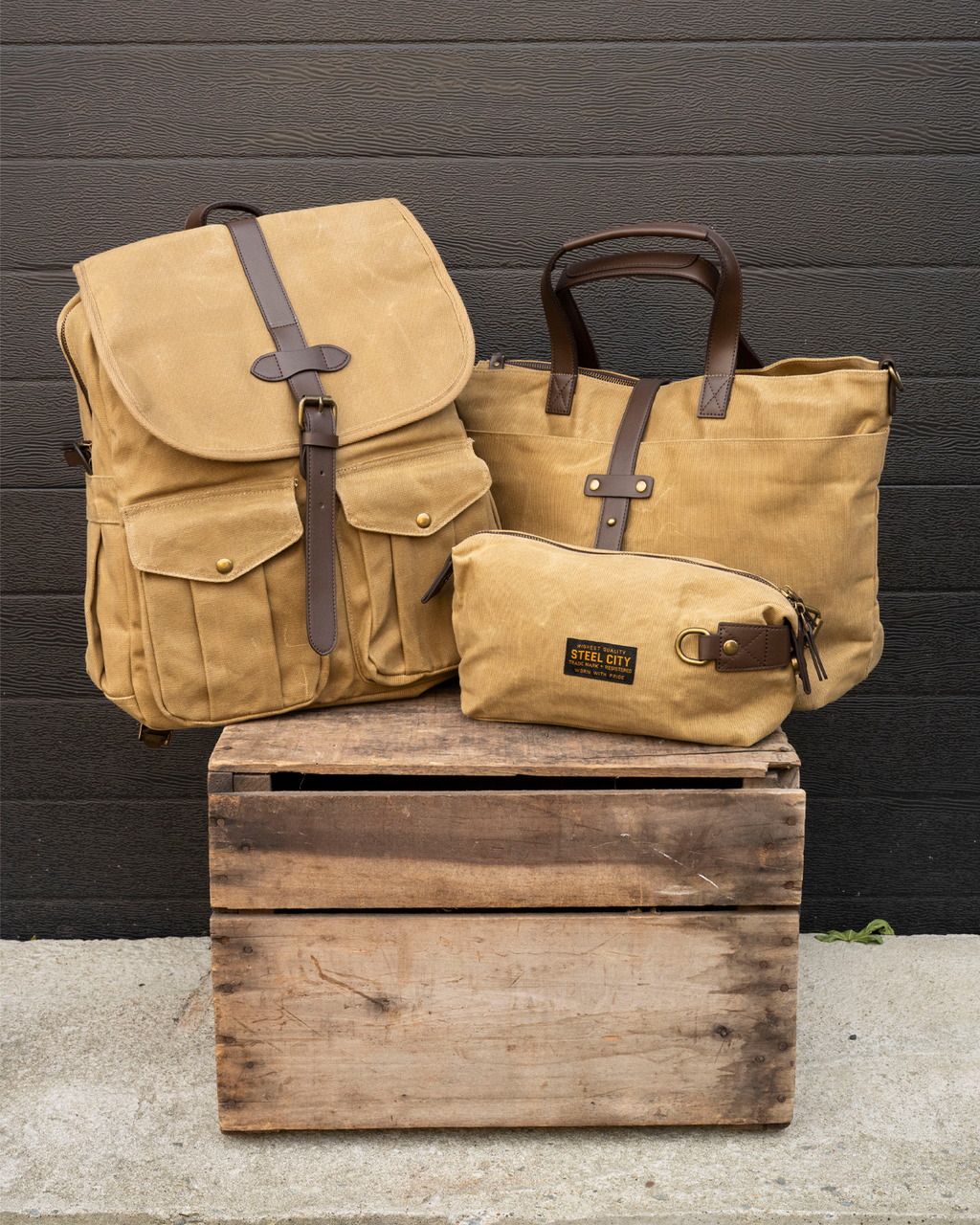 Waxed Canvas Dopp Bag
