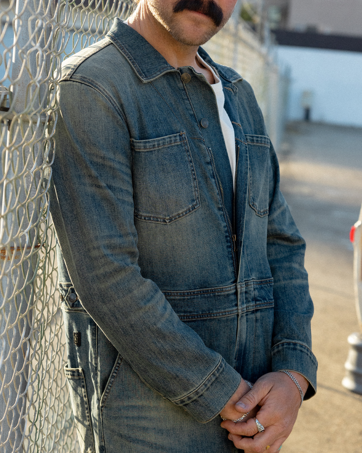 Mechanics Denim Coverall