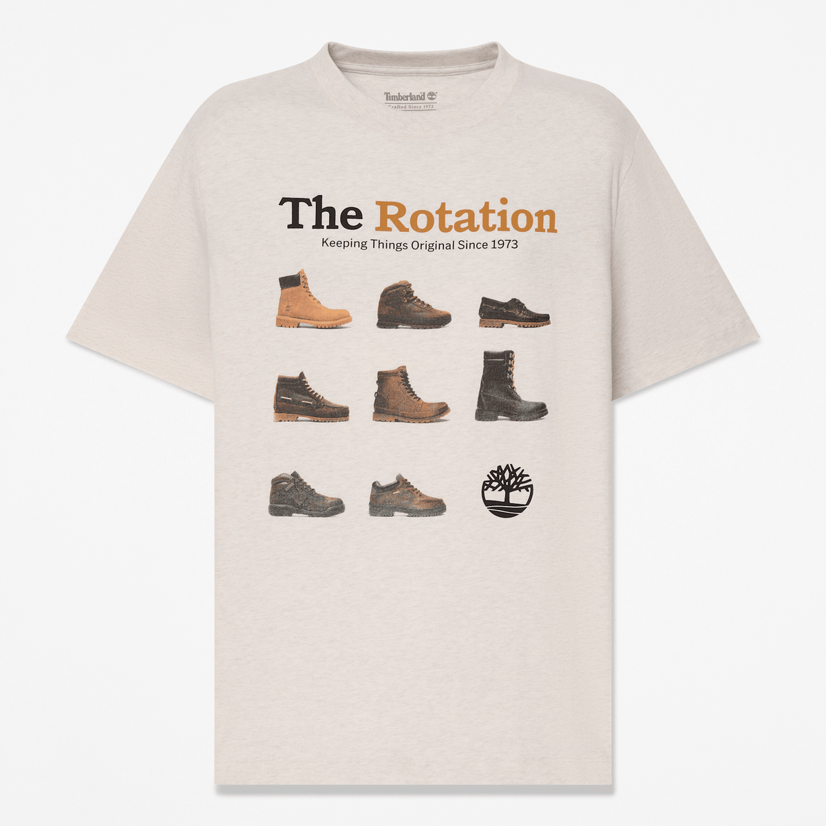 Mens Iconic Footwear ShortSleeve TShirt TBL Light Oatmeal Heather HERO