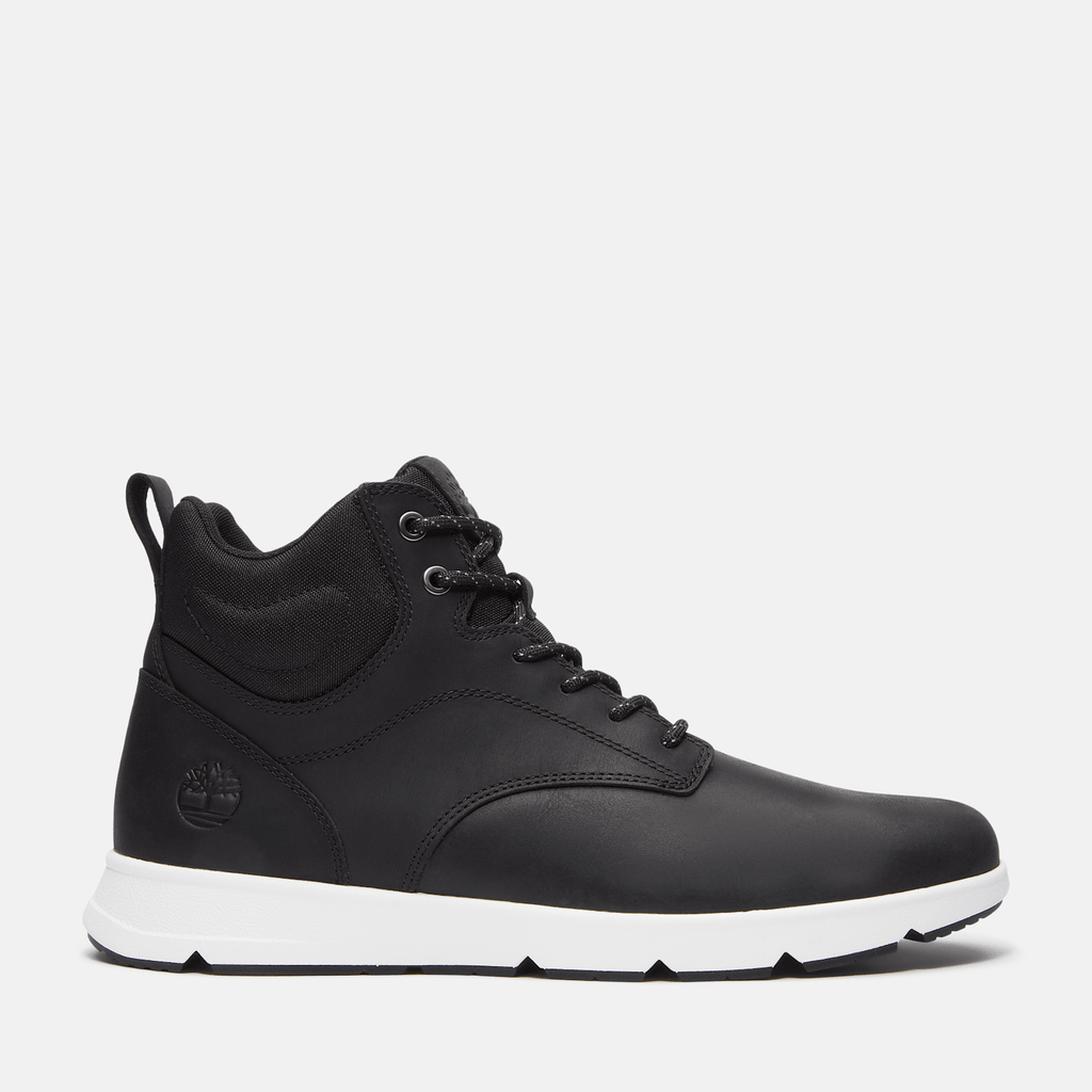Mens Parker Street HighTop Sneaker TBL Black FullGrain HERO