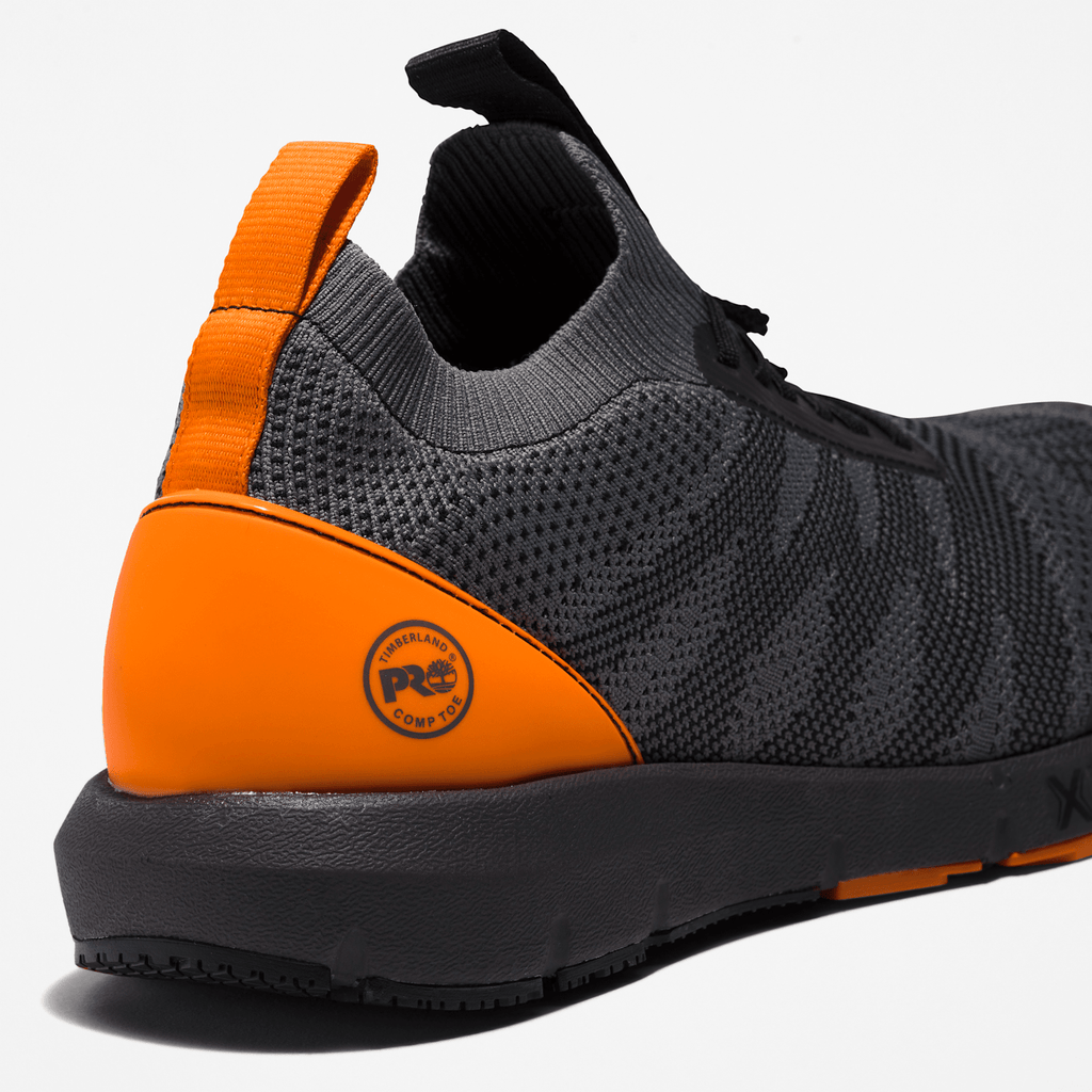 Mens Radius Composite Toe Work Sneaker TBL GreyOrange ALT8