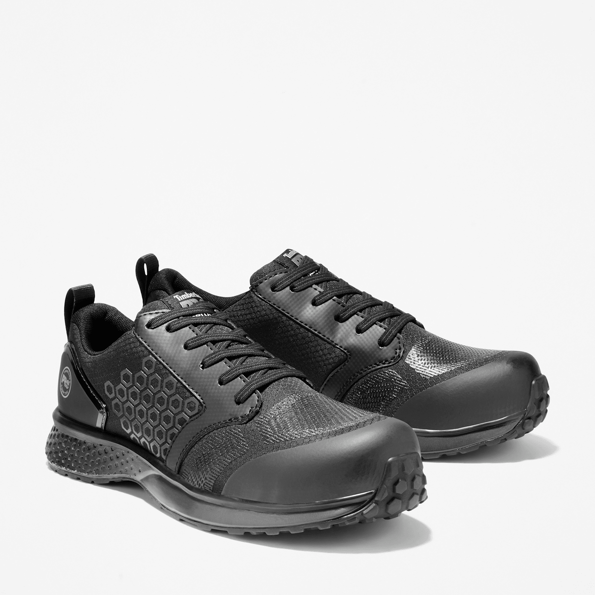 Mens Reaxion Composite Toe Work Sneaker TBL BlackGrey ALT4