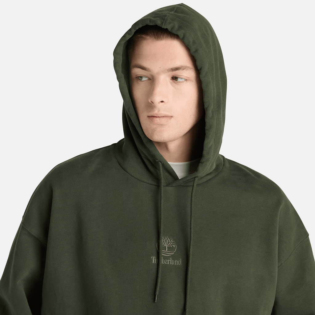 Mens Shorewood Heavyweight Core Hoodie TBL Dark Green ALT3