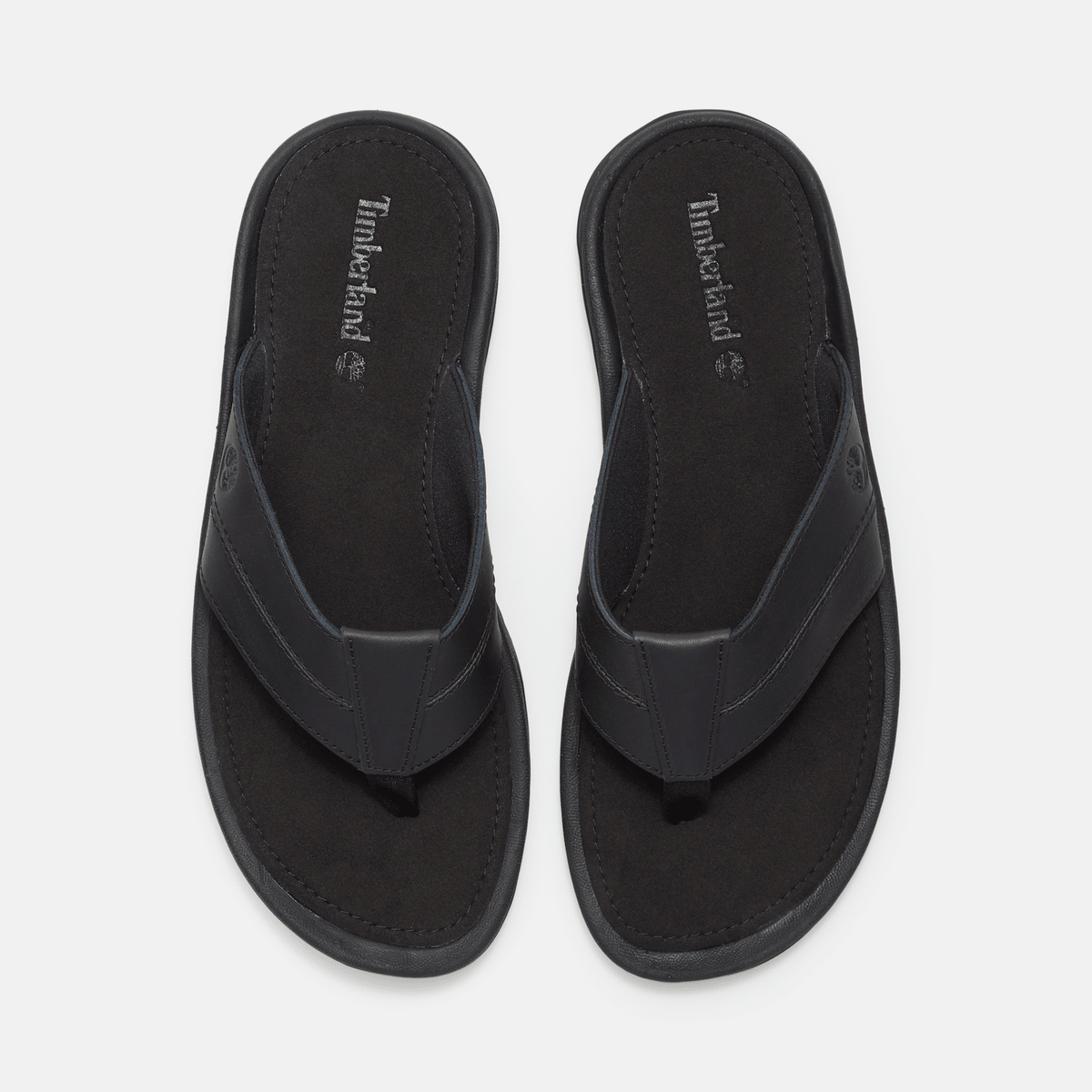 Mens Timberland Originals Slide Sandal TBL Black Leather ALT2