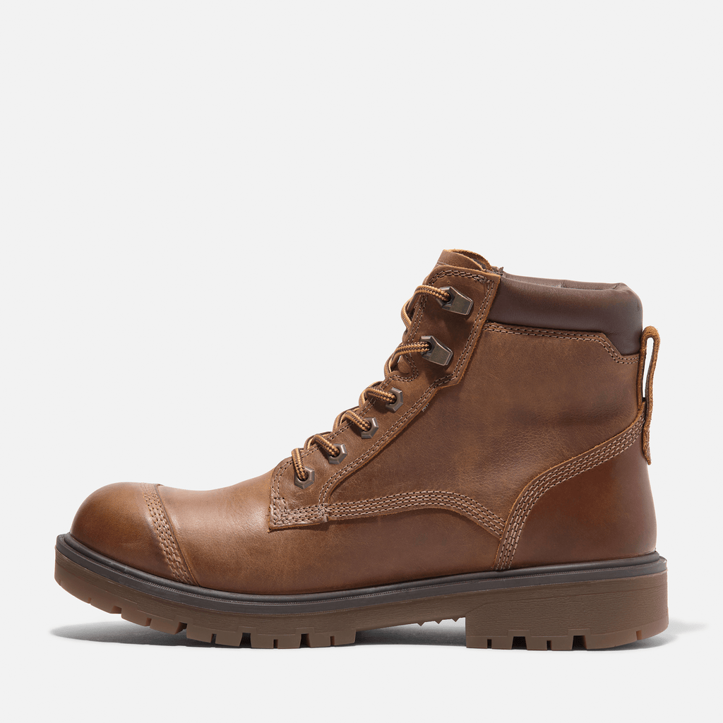 Mens Timberland PRO Whitman 6 Soft Toe Work Boot TBL Medium Brown FullGrain ALT6