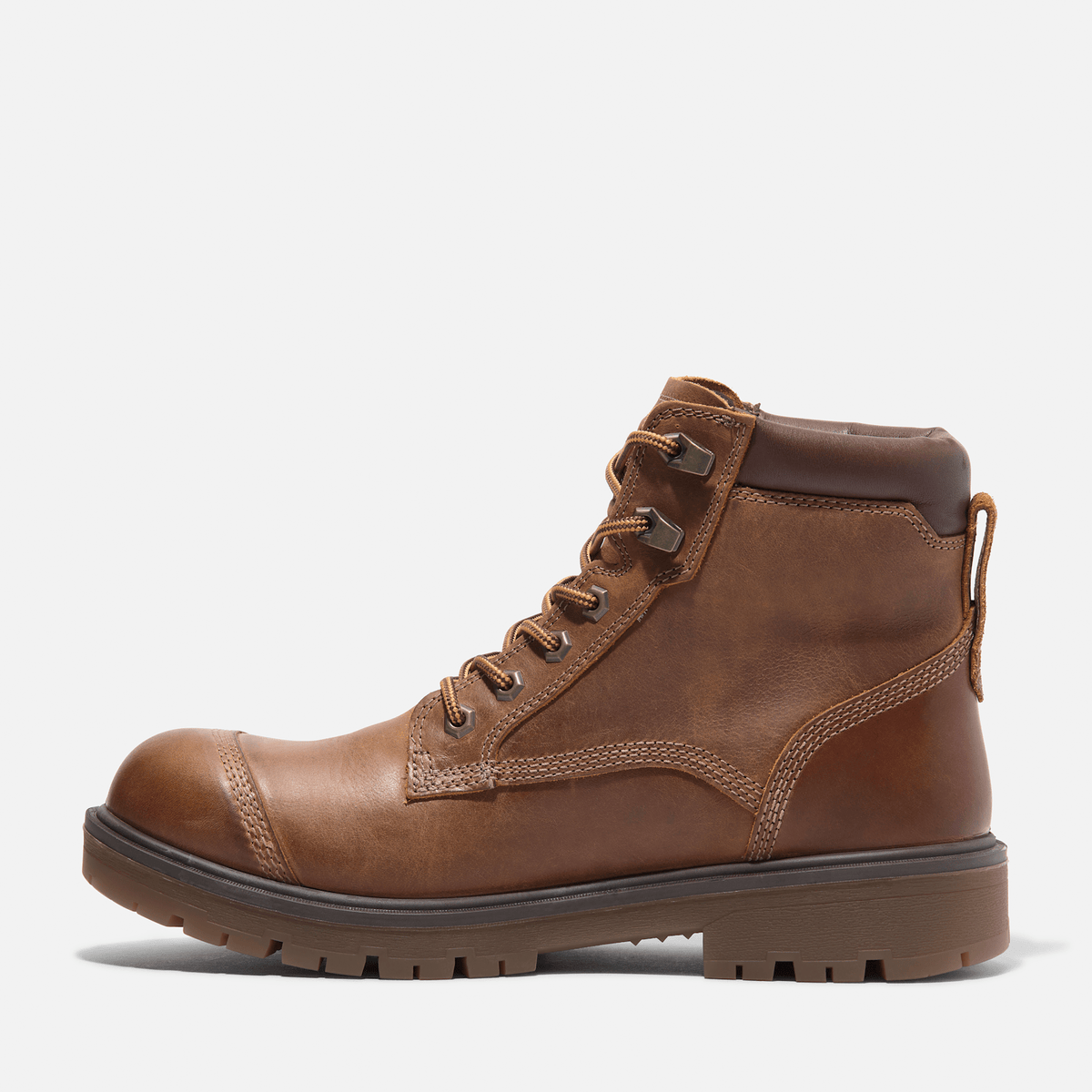 Mens Timberland PRO Whitman 6 Soft Toe Work Boot TBL Medium Brown FullGrain ALT6