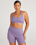 Aura Halter V2 Bra - Grape