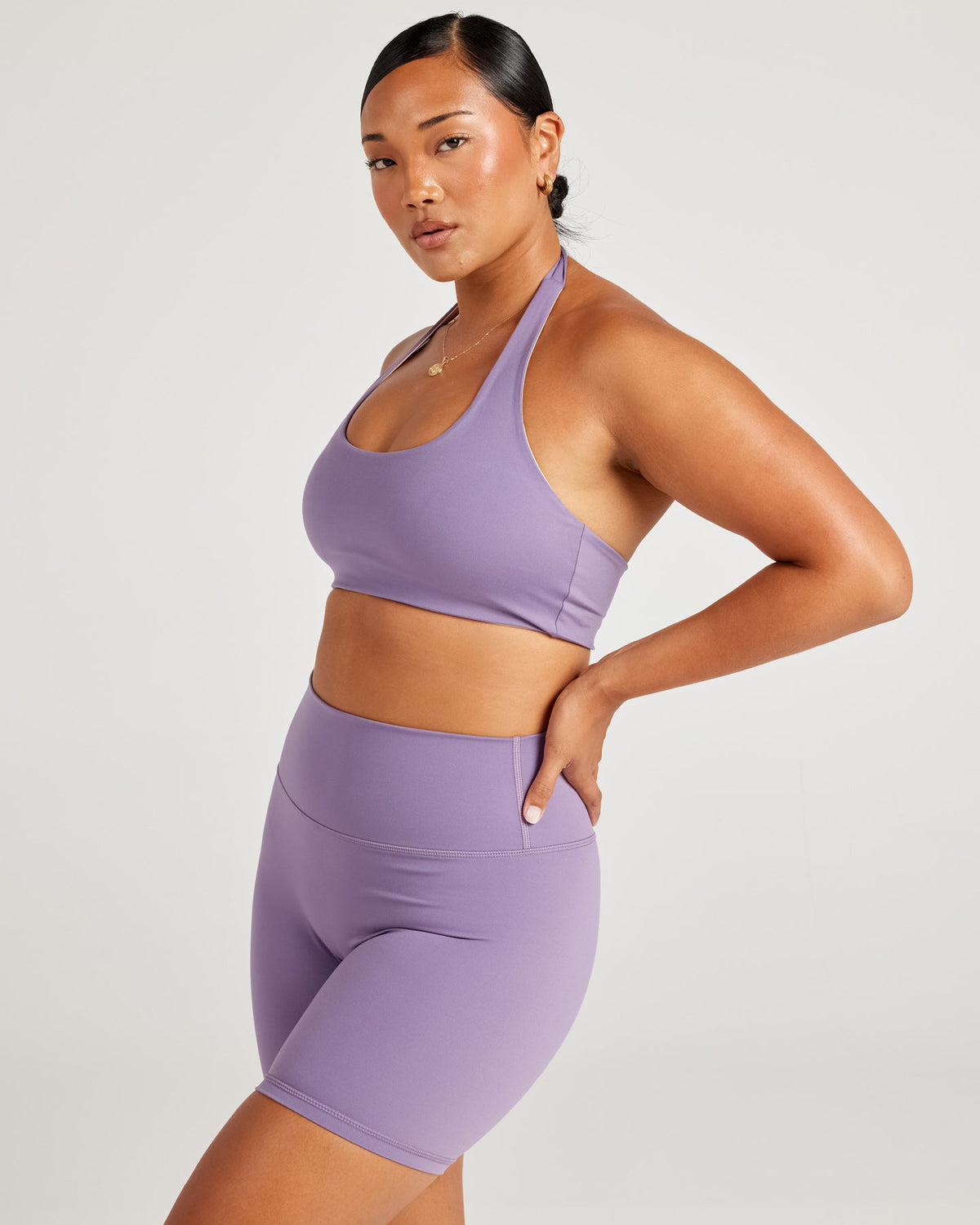Aura Halter V2 Bra - Grape