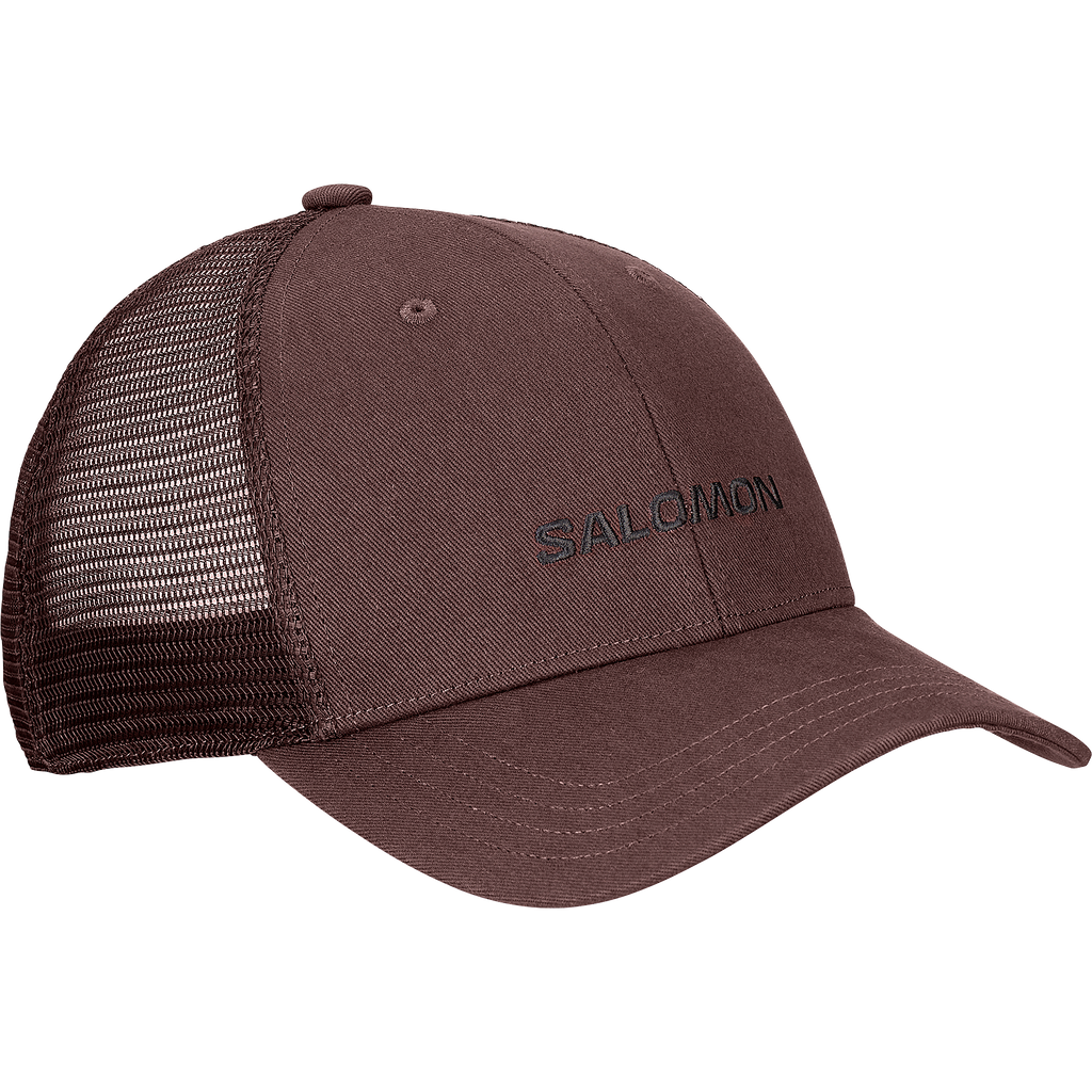 LOGO TRUCKER CAP - Brown