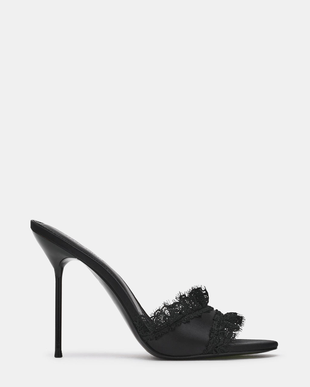 DAVINA BLACK SATIN LACE