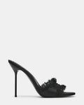 DAVINA BLACK SATIN LACE