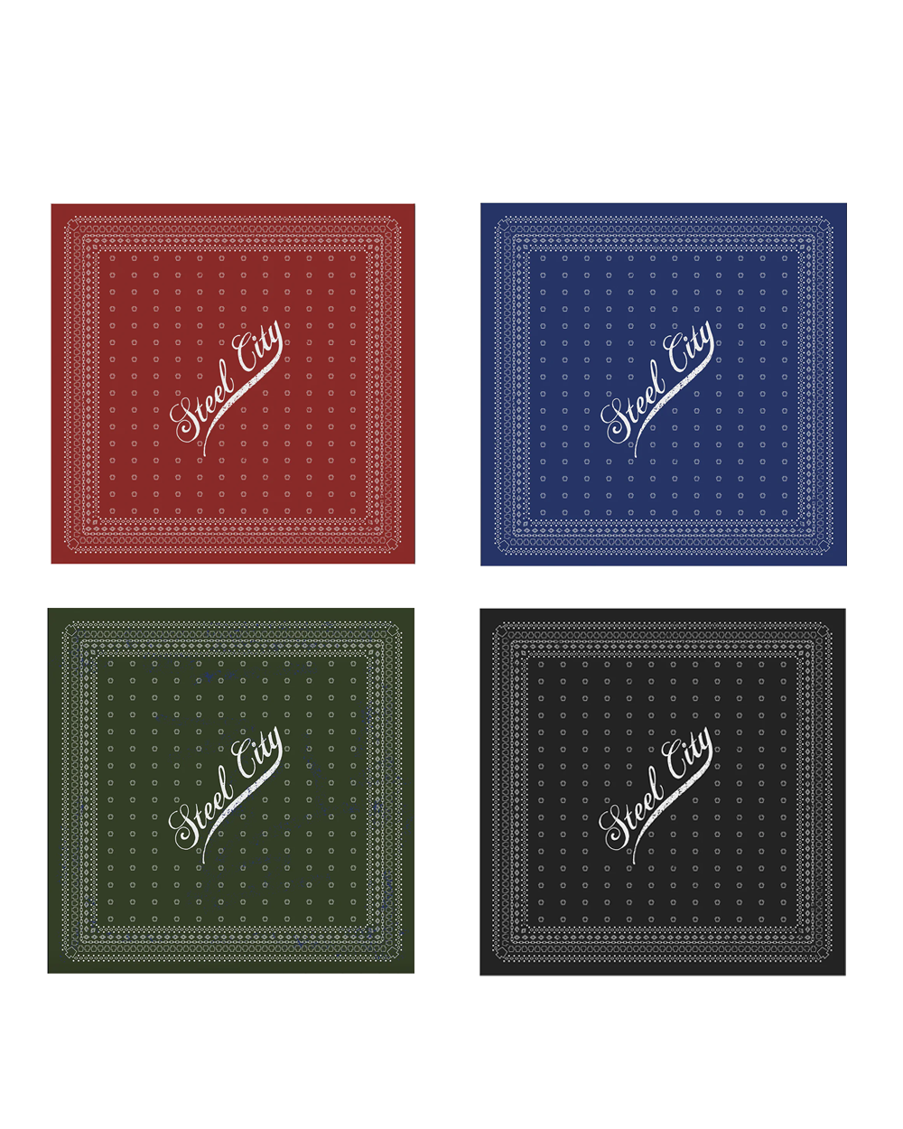 Script Bandana 4-Pack