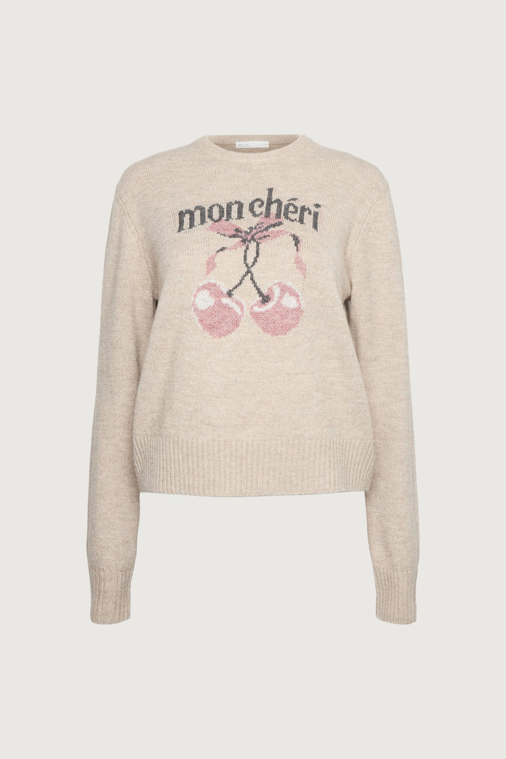 CHERRY INTARSIA SWEATER