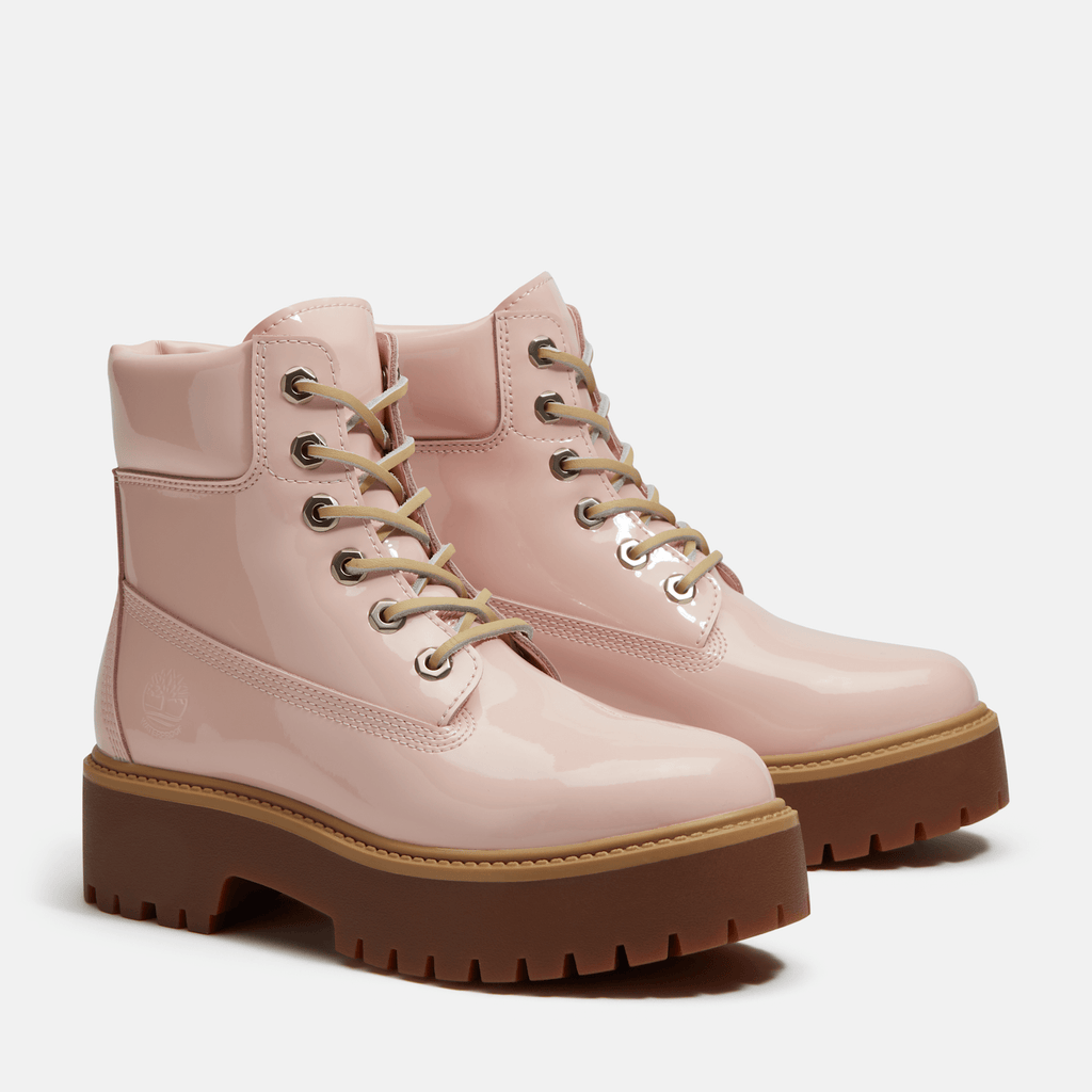 Womens Stone Street 6Inch Waterproof Platform Boot TBL Light Pink Patent Leather ALT4