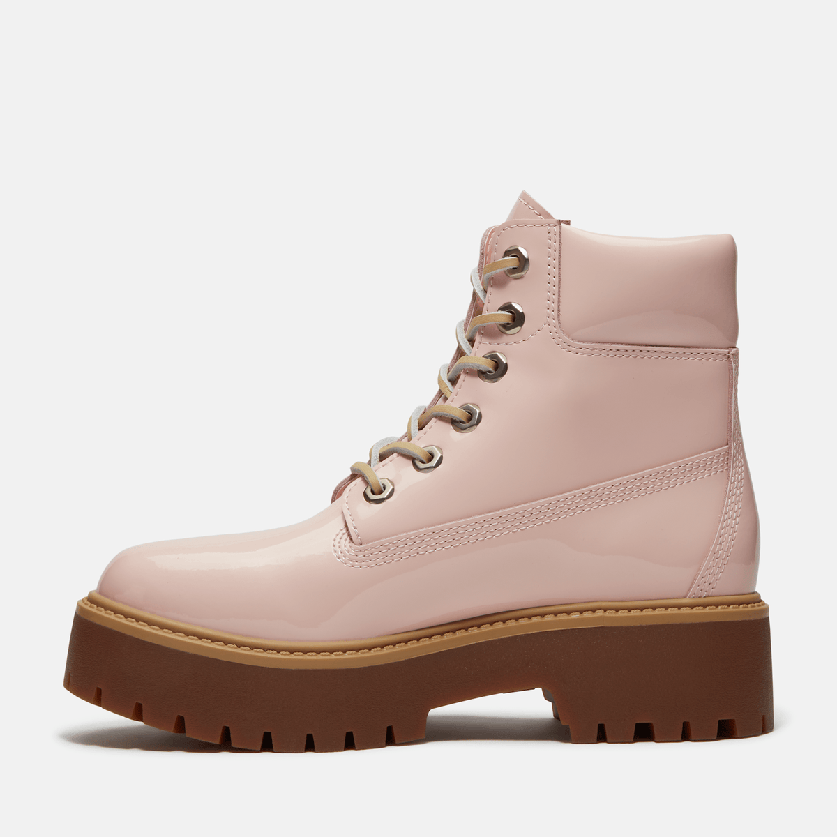 Womens Stone Street 6Inch Waterproof Platform Boot TBL Light Pink Patent Leather ALT6