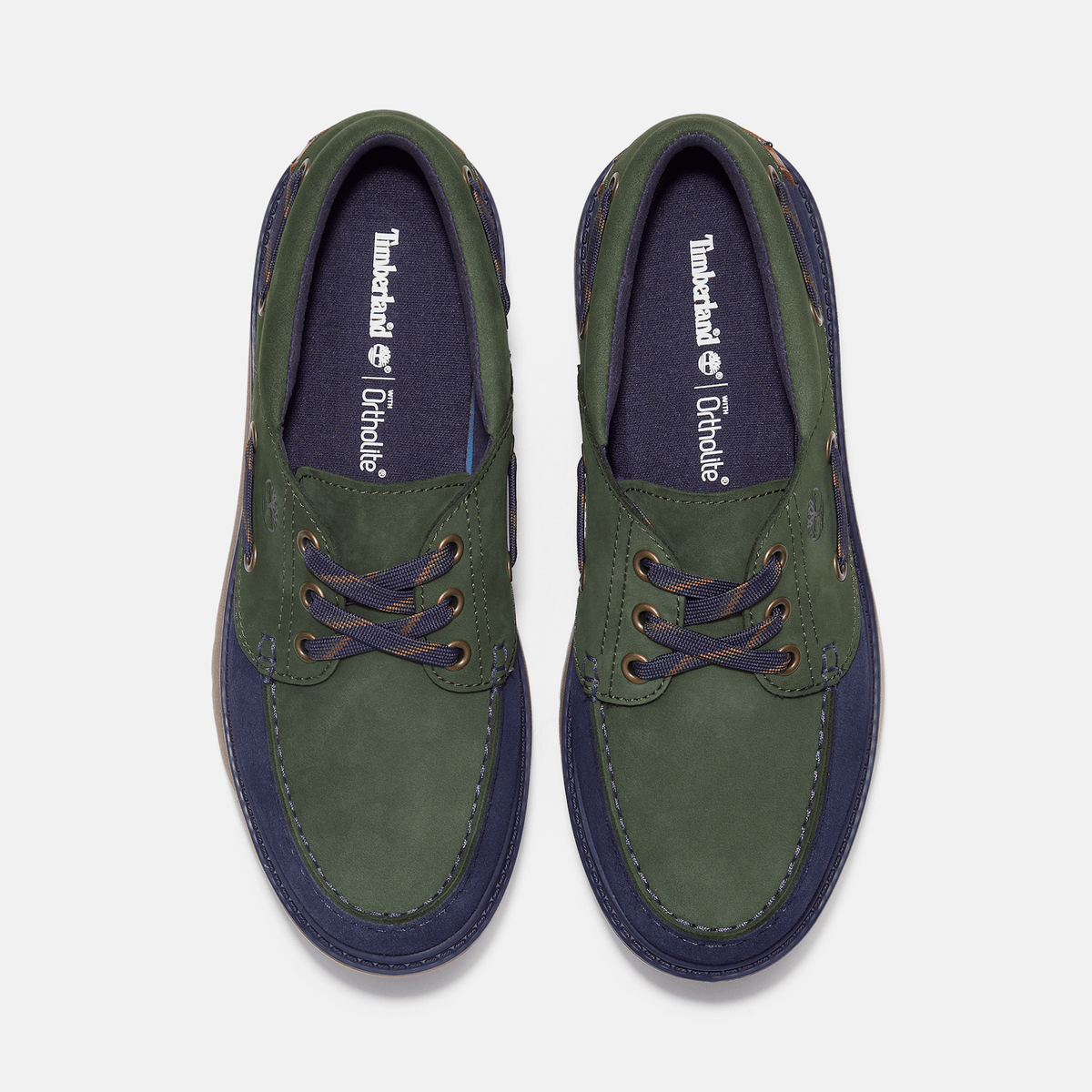 Womens Stone Street Platform Boat Shoe TBL Dark Green NubuckDark Blue ALT2