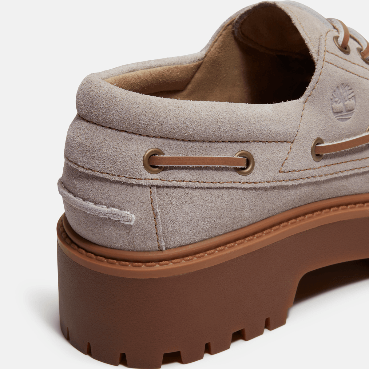 Womens Stone Street Platform Boat Shoe TBL Light Purple Suede ALT7
