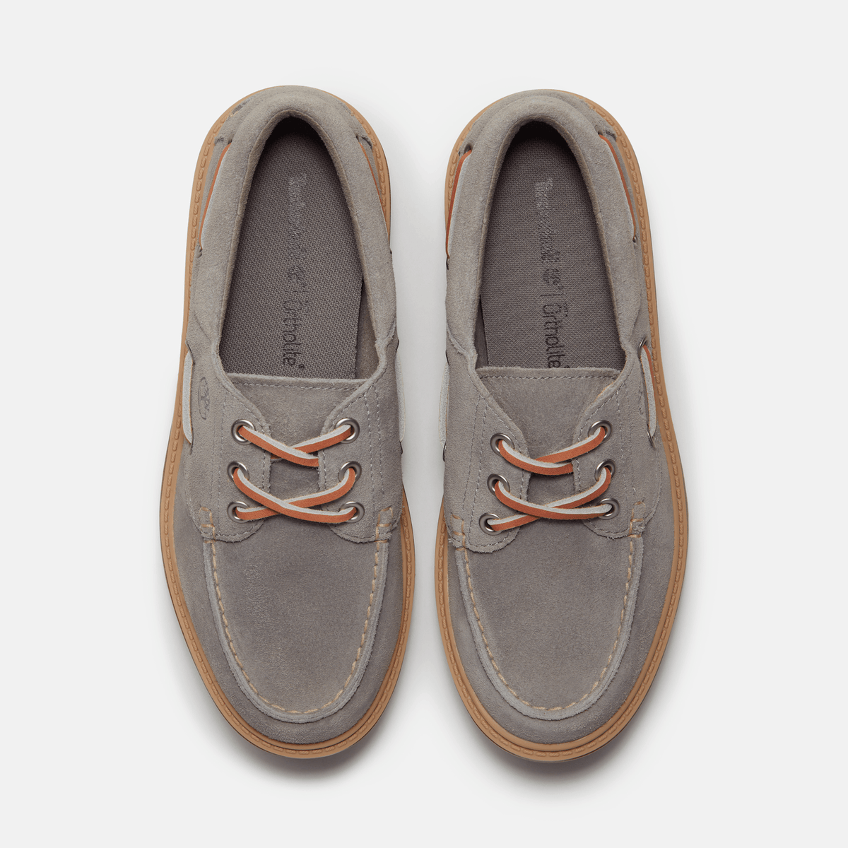 Womens Stone Street Platform Boat Shoe TBL Medium Grey Suede ALT2