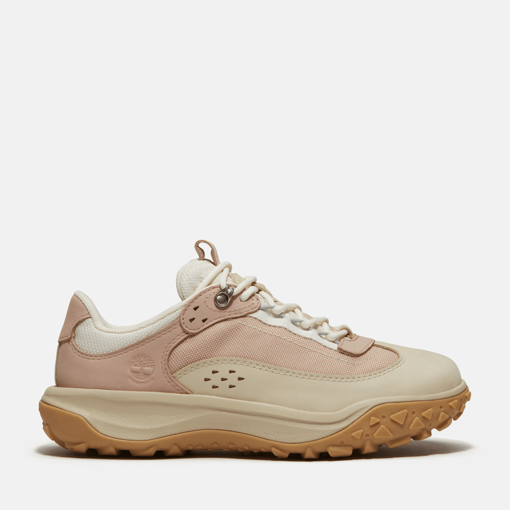 Womens TimberCush Motion 7 Waterproof Sneaker TBL Light Beige Nubuck HERO