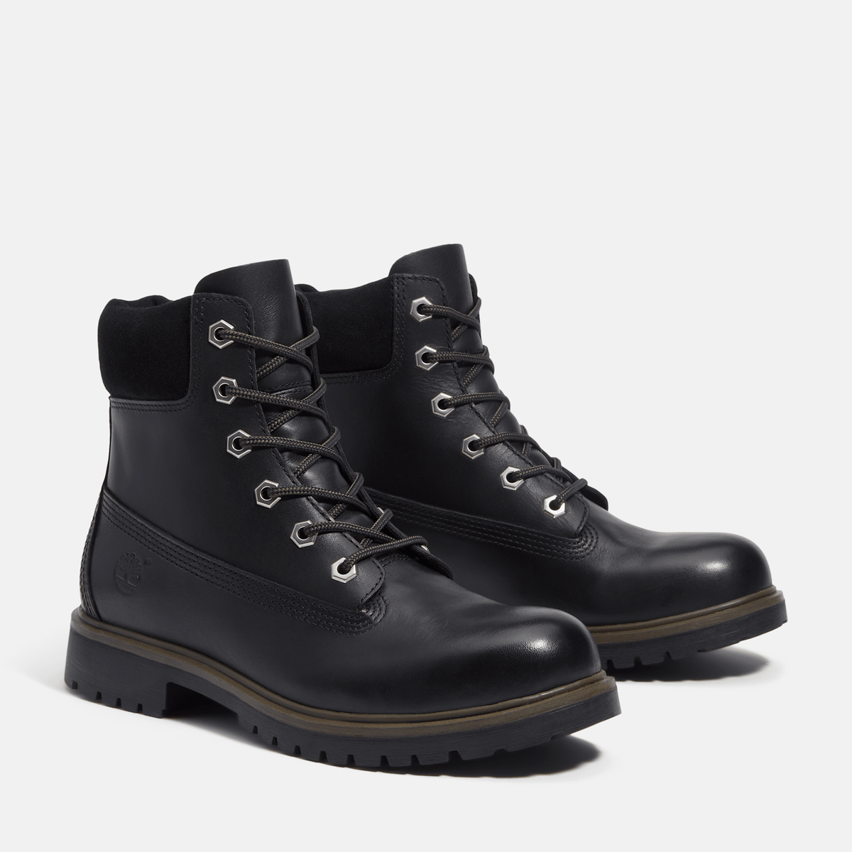 Womens Timberland 25 6Inch Waterproof Boot TBL Black FullGrain ALT4