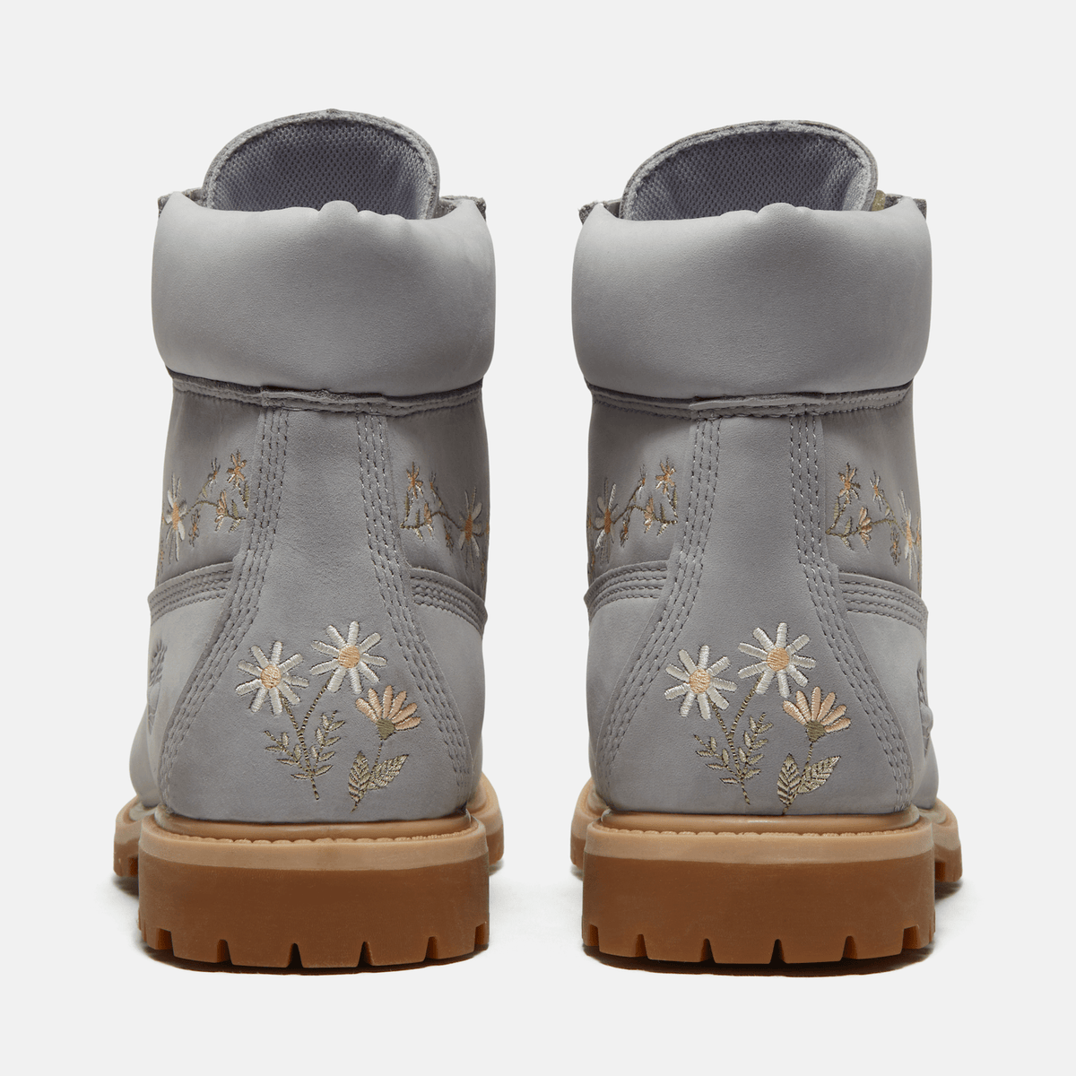 Womens Timberland Premium 6Inch Waterproof Boot TBL Light Grey Nubuck ALT5