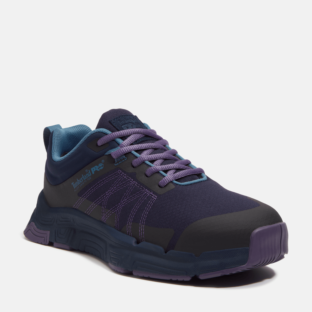 Womens XR1 Dynamic Natural Fit Alloy Toe Work Sneaker TBL Blue RipstopPurple ALT1