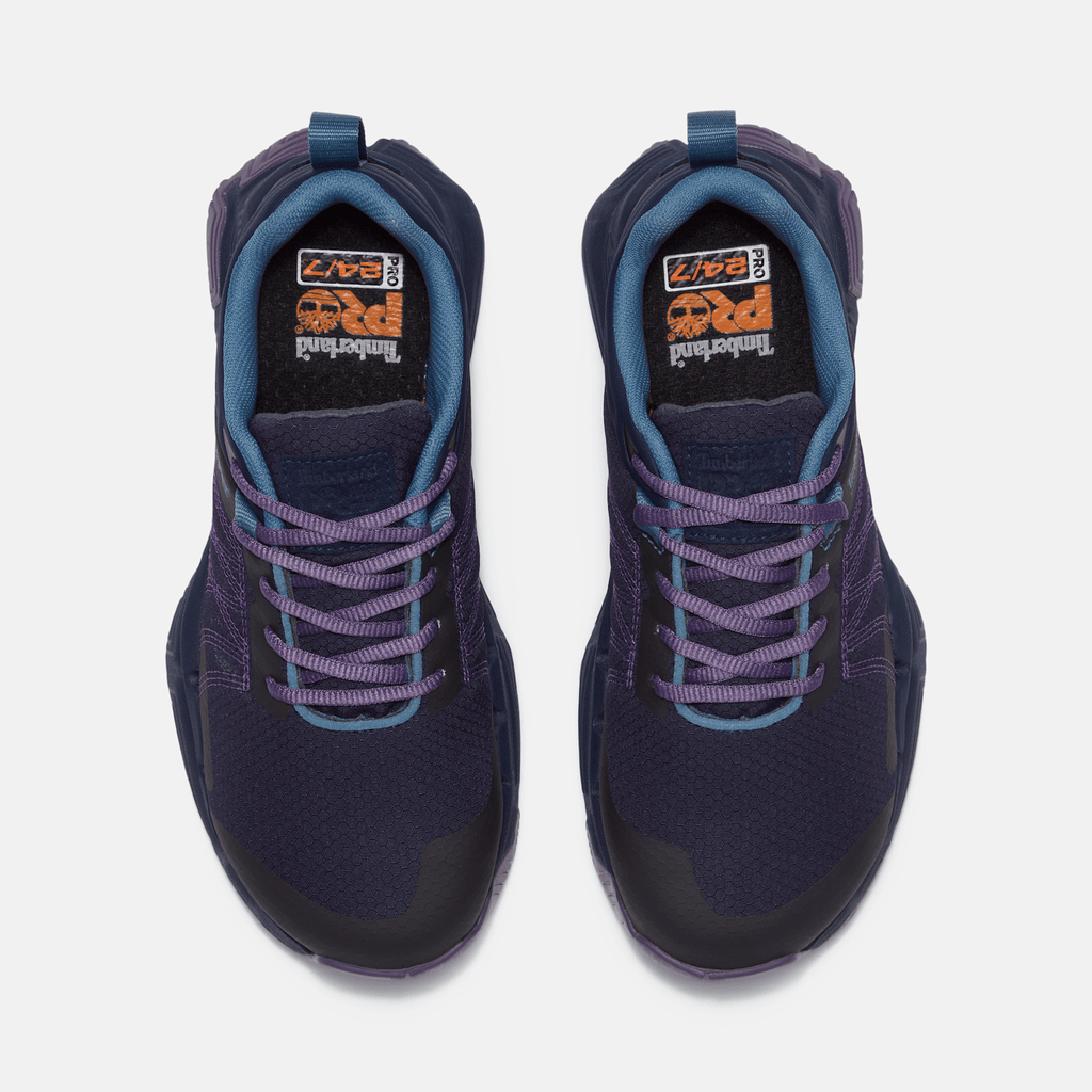 Womens XR1 Dynamic Natural Fit Alloy Toe Work Sneaker TBL Blue RipstopPurple ALT2