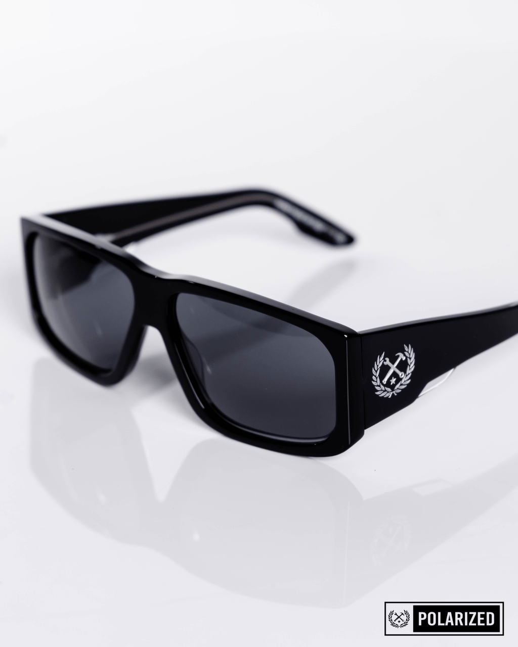 Jefe Sunglasses - Black & Gray Polarized