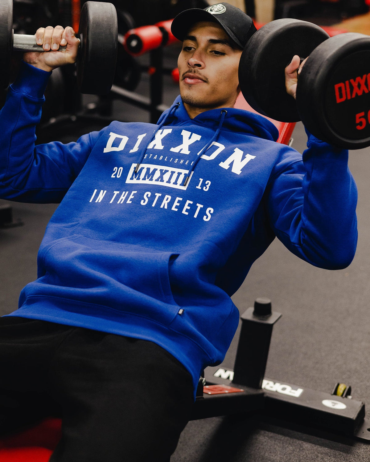 White In The Streets Pullover Hoodie - Blue